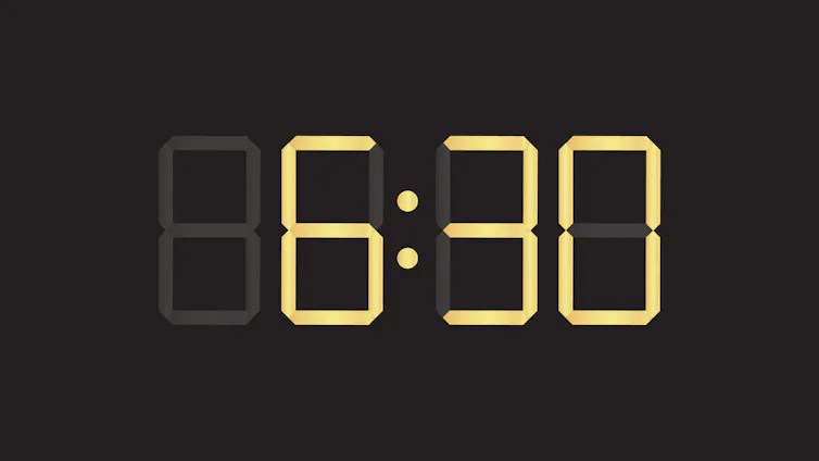 6.30 on digital display