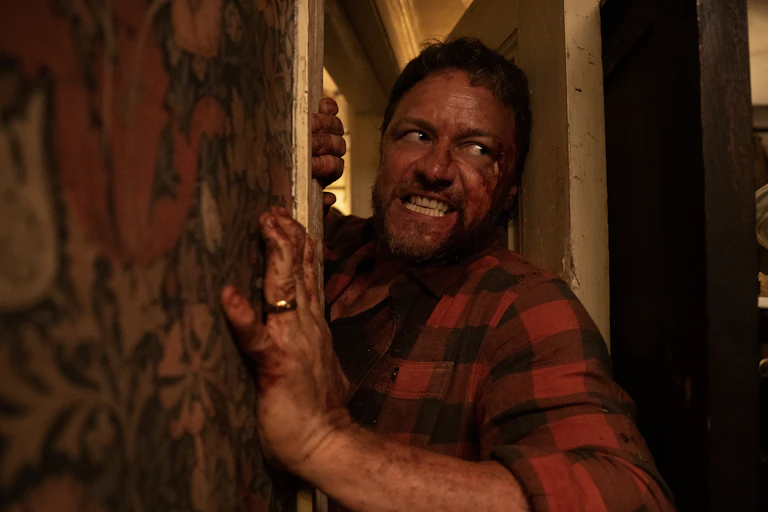 James McAvoy covered in blood