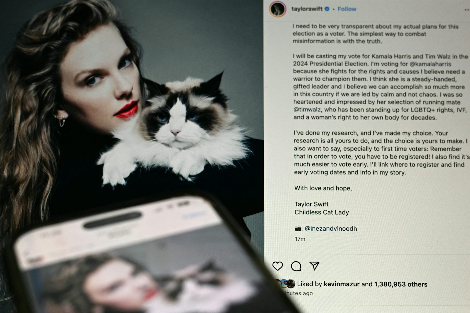 Could Taylor Swift&rsquo;s endorsement of Kamala Harris make a 