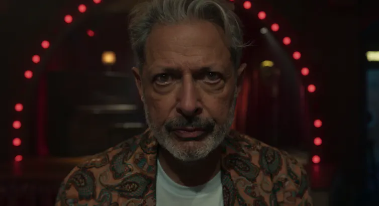 Jeff Goldblum staring to camera