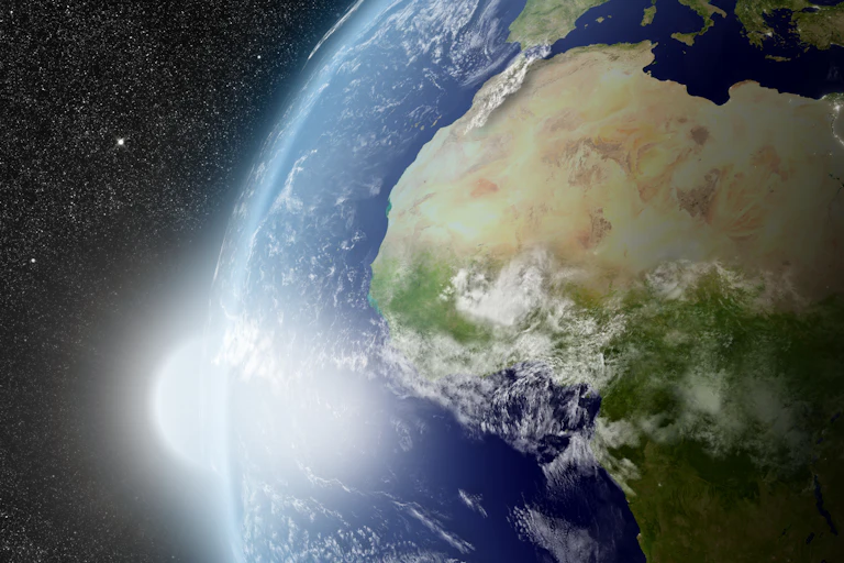 Satellite image of Africa