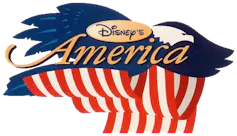 Logo featuring a blue bald eagle and red and white stripes.