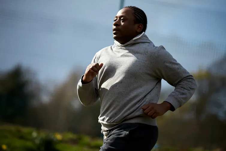 Man runs