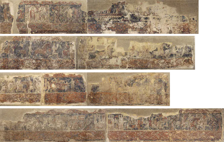 Pinturas de la sala noble (h. 1200).