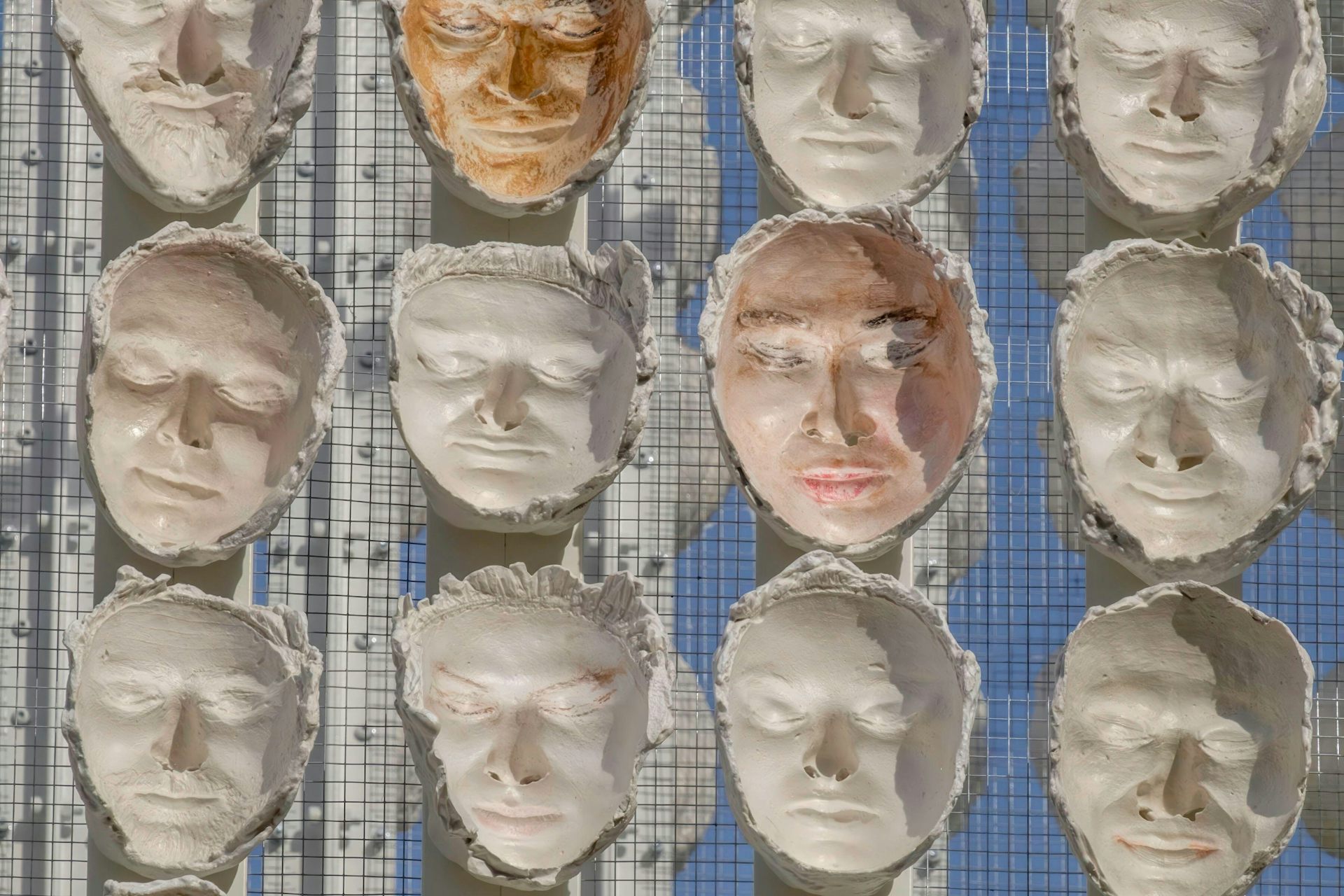 Close up of masks