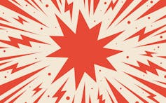 Red zap explosion