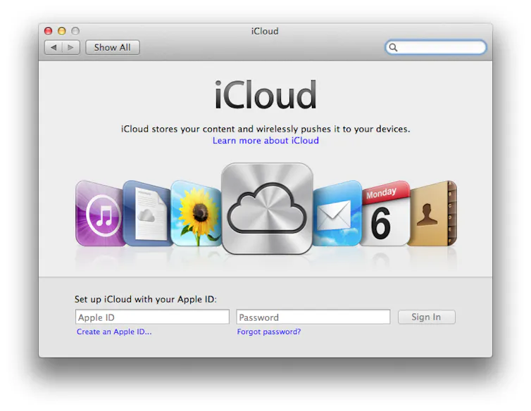 a screenshot showing a row of overlapping icons