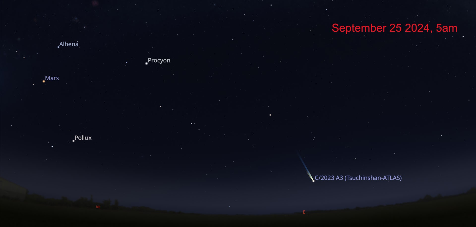 Melbourne Tsuchinshan-ATLAS September position