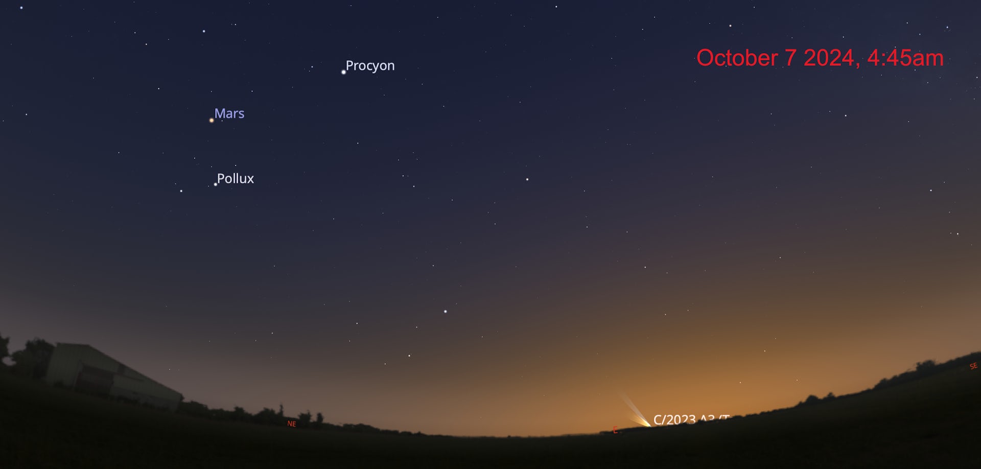 Brisbane Tsuchinshan-ATLAS October position