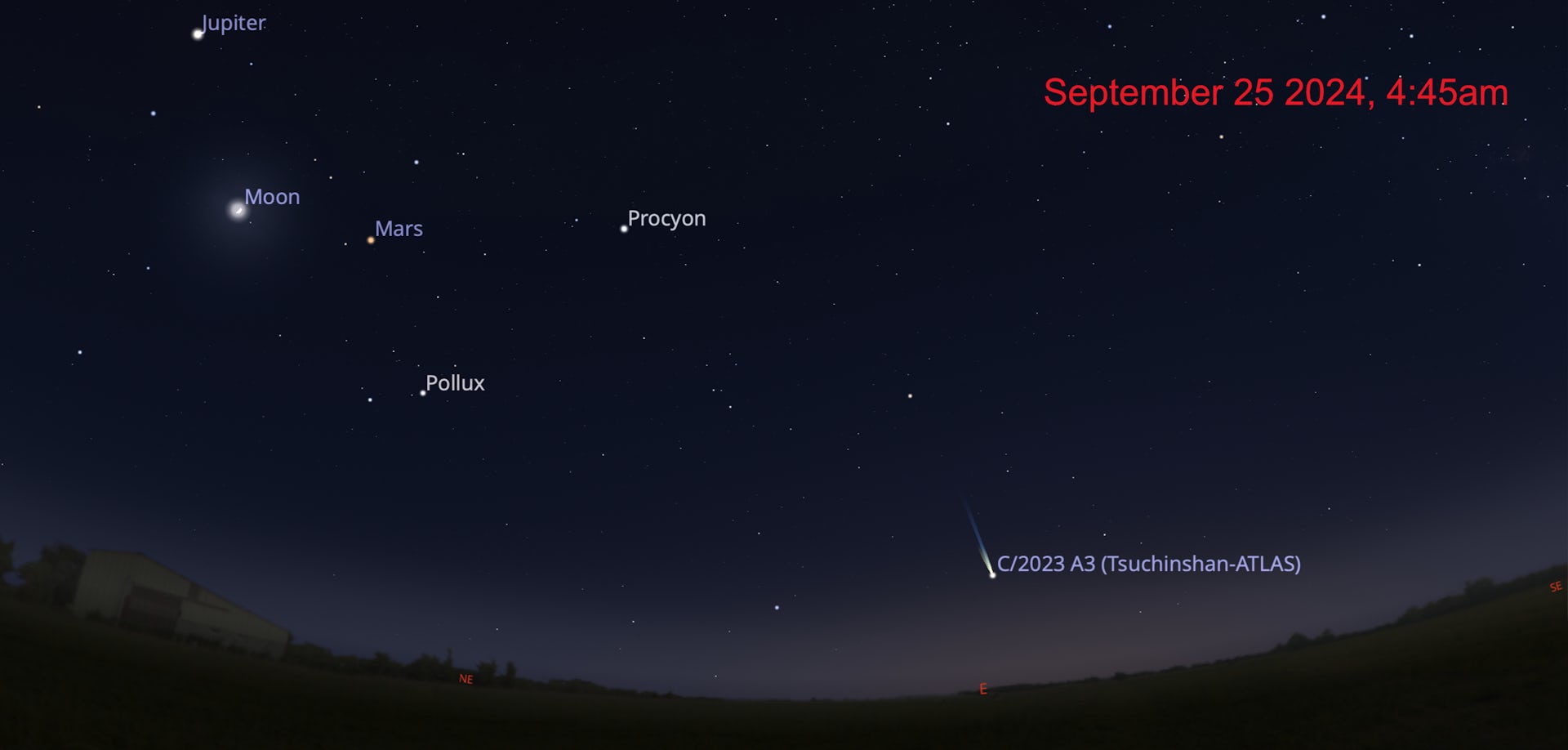 Brisbane Tsuchinshan-ATLAS September position