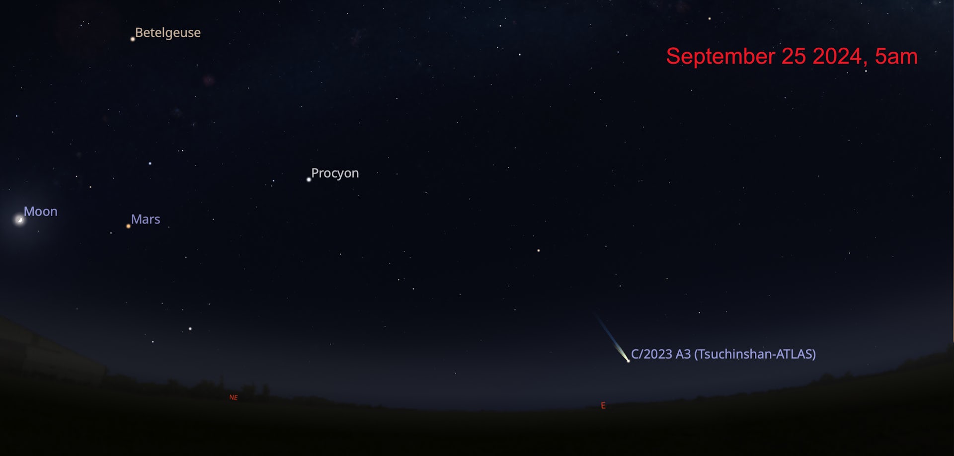 Christchurch Tsuchinshan-ATLAS September position