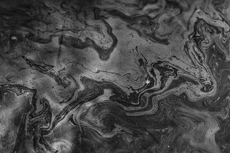 black oil spill