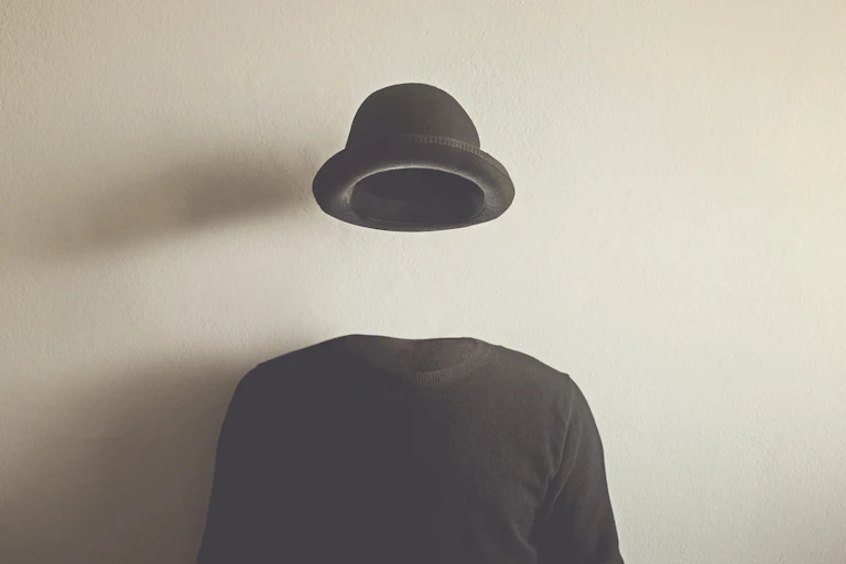 Depiction of the invisible man