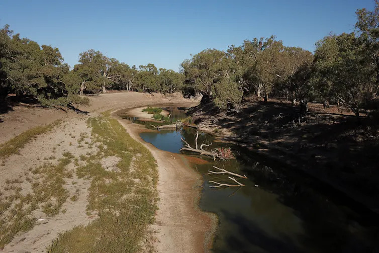 dried up river bed