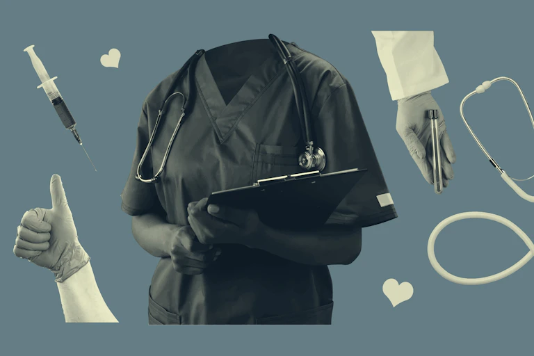 Collage de la profesión sanitaria.