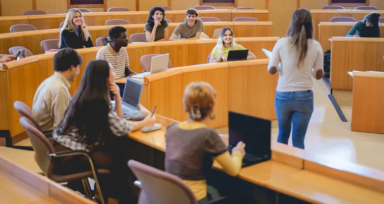 Students in lecture theatre