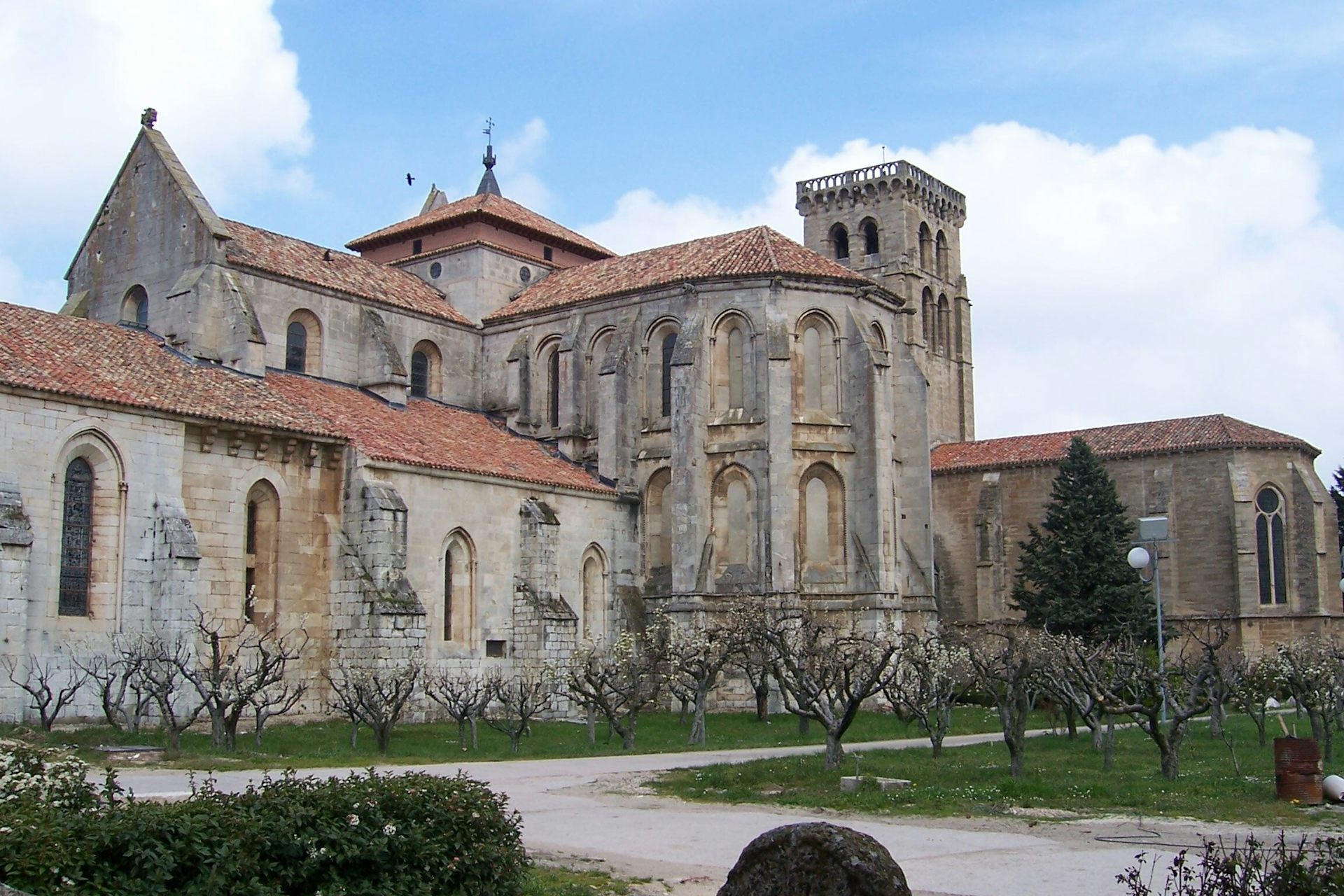 Monasterio de Las Huelgas (Burgos). Vista desde la cabecera.