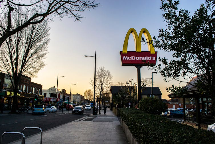 A McDonald's branch in England.