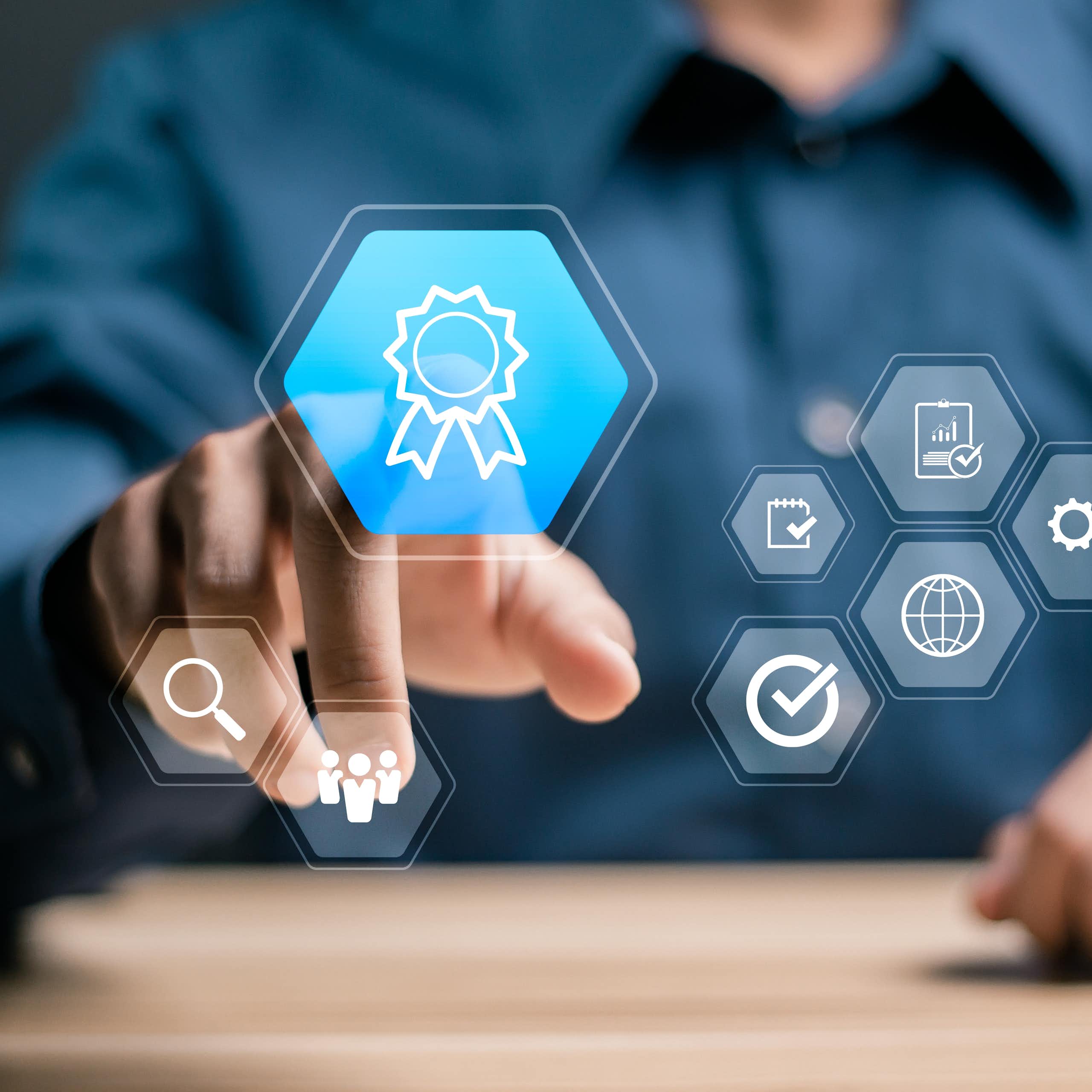 Different logos represent different kinds of standards.