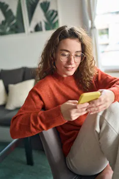 Woman on her phone