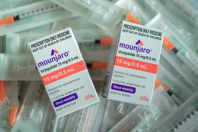 Two boxes of Mounjaro.
