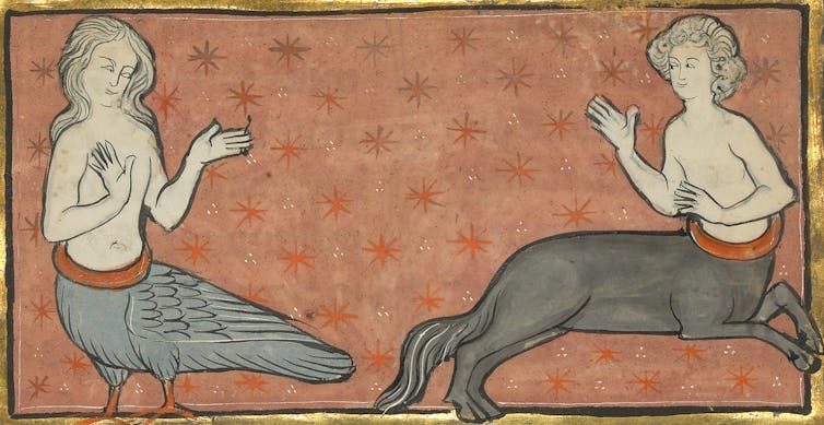 A Siren and a Centaur