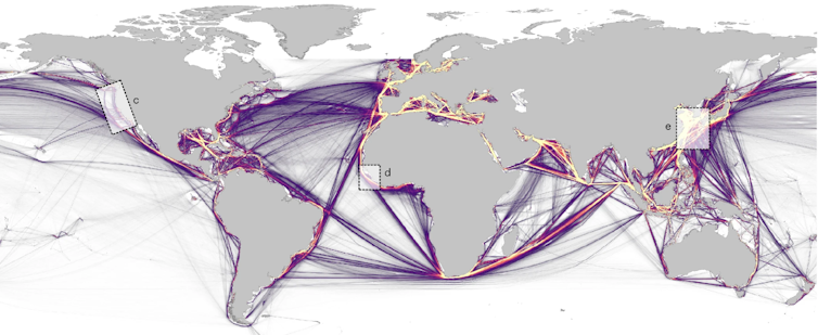 annotated world map