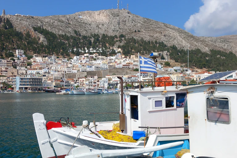 Pothia, principal port de Kalymnos.