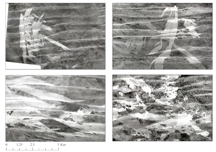aerial photo 1940s of great sandy desert