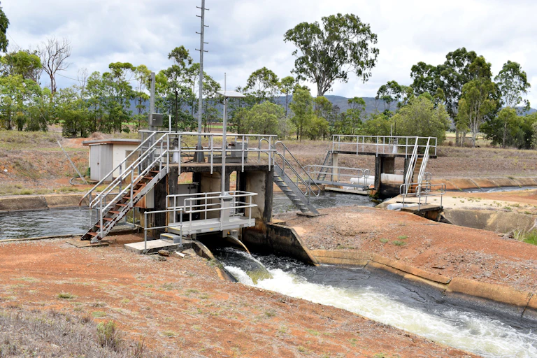 A control junction for water being used for irrigation