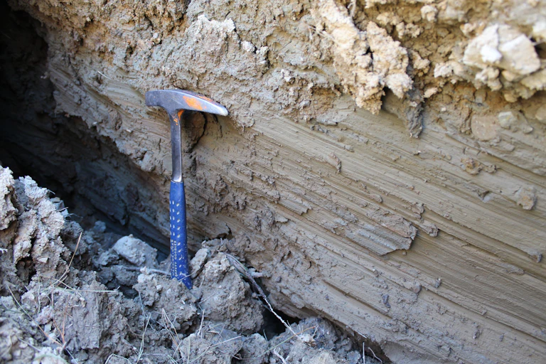 An example of Slickenlines on the Kekerengu Fault, taken days after the 2016 Kaikōura earthquake.