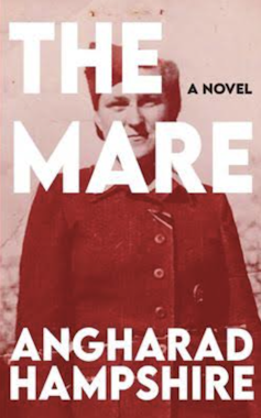 Cover of a novel called The Mare, showing a female Nazi comcentration camp guard.