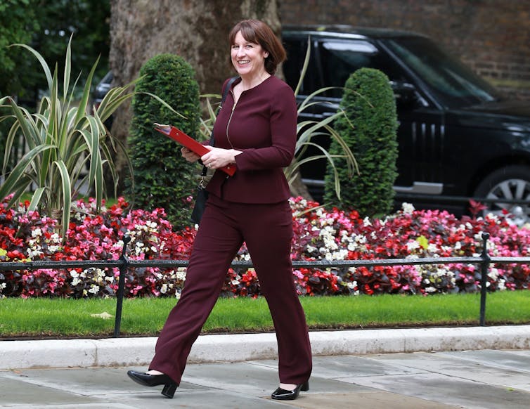 UK chancellor Rachel Reeves in Downing Street