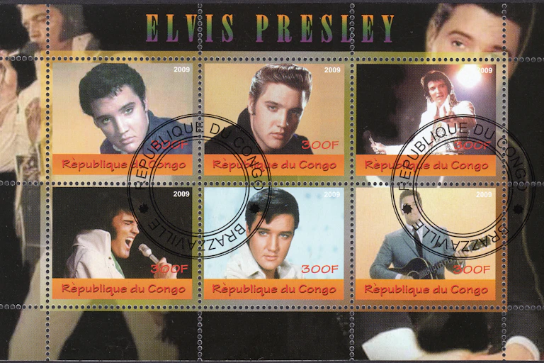 Stamps depicting Elvis.