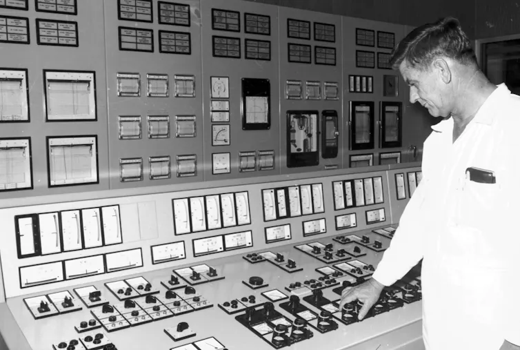 man power station control panel