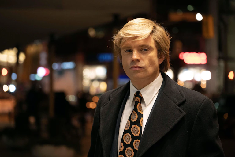 Sebastian Stan as the young Donald Trump.