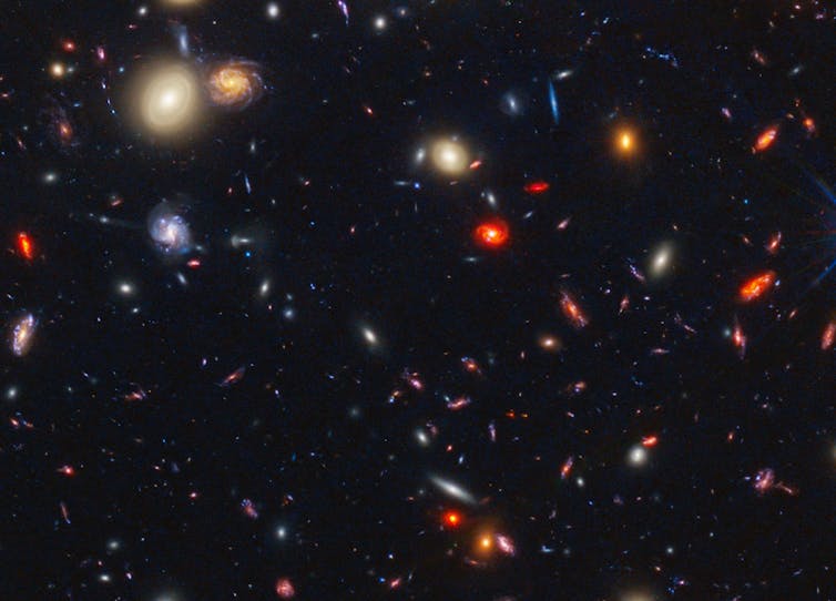 Panchromatic view of galaxy cluster MACS0416