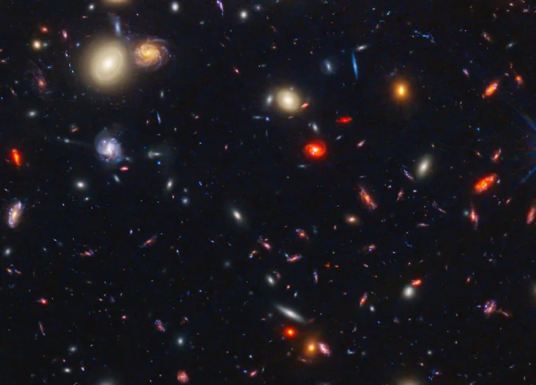 Panchromatic view of galaxy cluster MACS0416