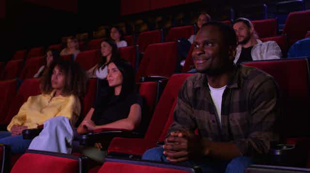 People sat in a cinema