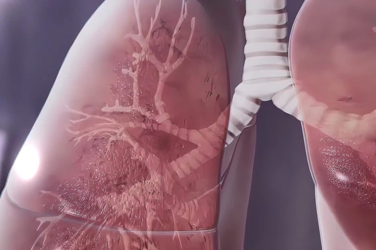Ilustração do sistema respiratório humano