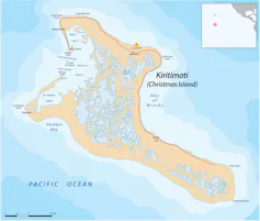 Map of Kiritimati