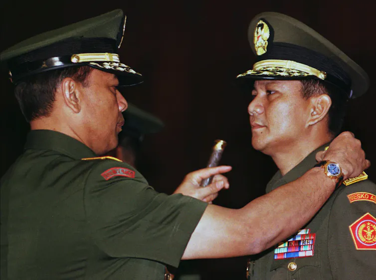 Prabowo Subianto in 1998.
