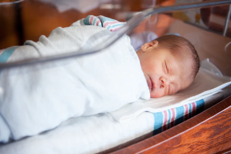 Newborn in intensive care unit