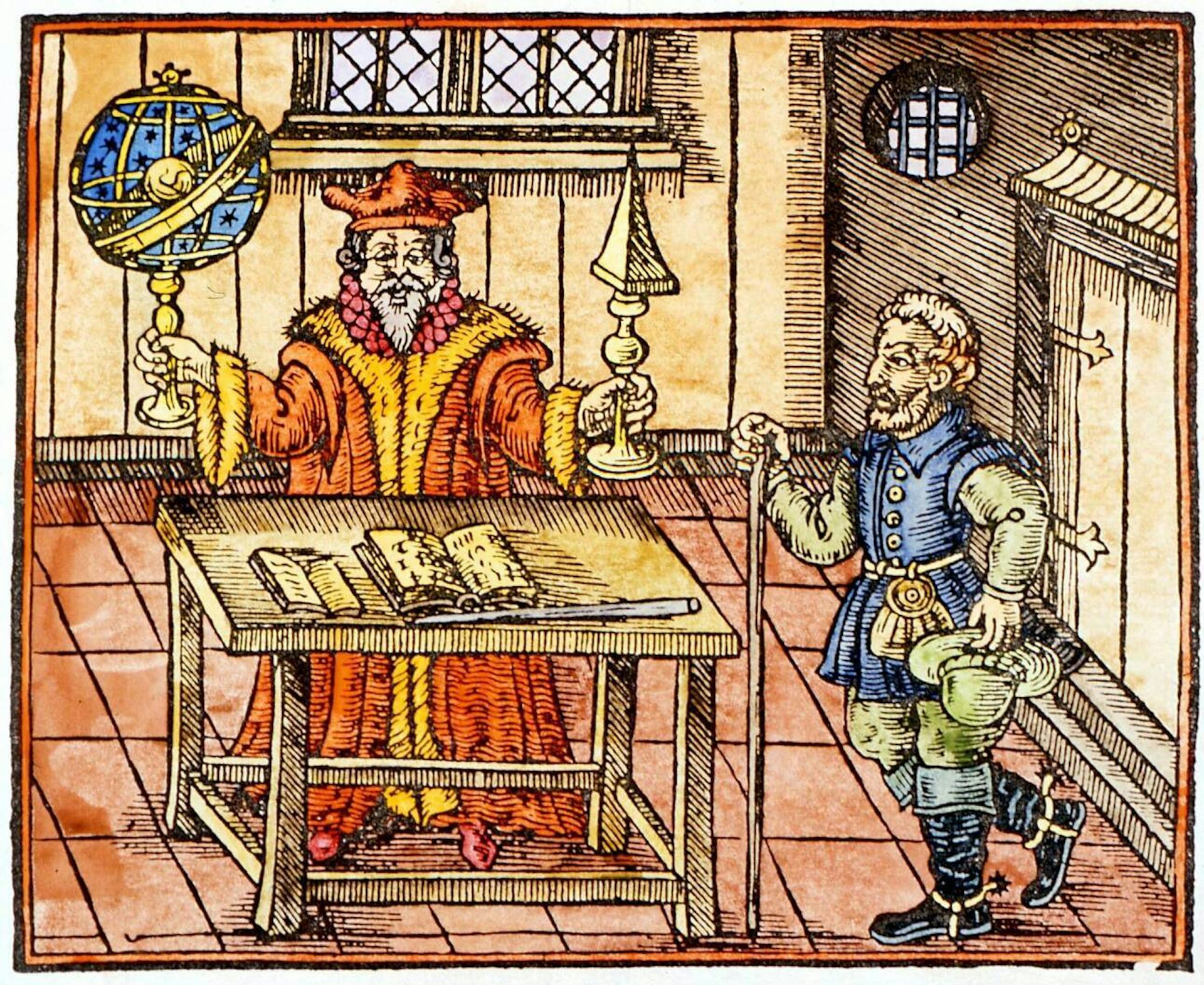 Drawing of an astrologer