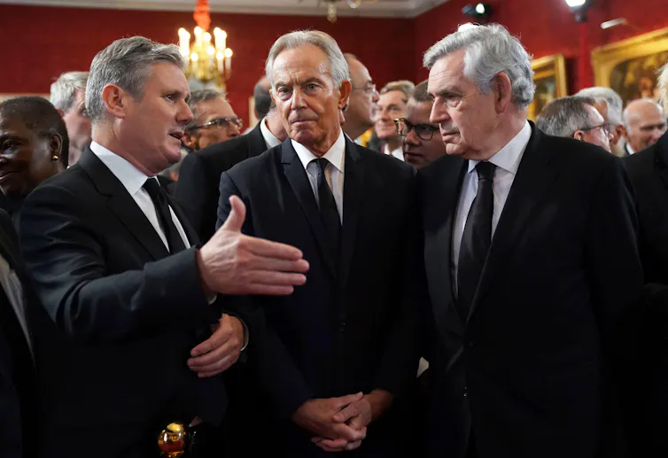 Keir Starmer, Tony Blair and Gordon Brown.