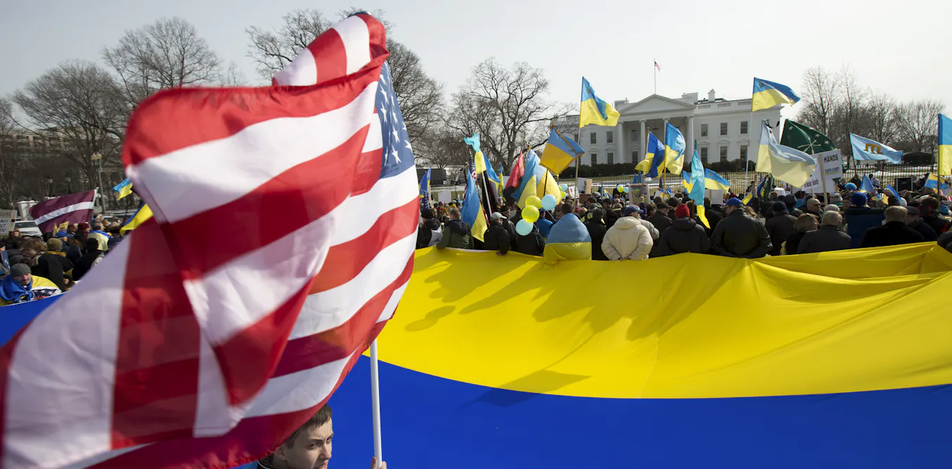 On Ukraine, candidate Trump touts his role as dealmaker while Harris ...