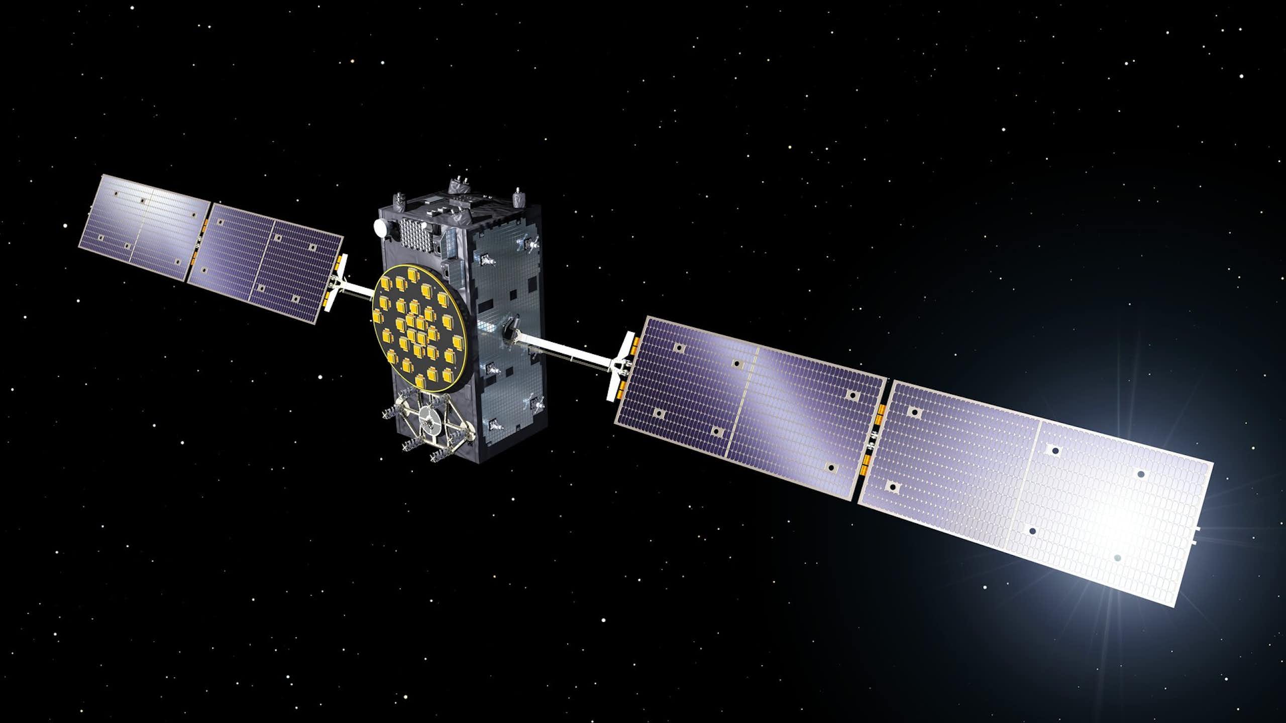 A part of the Galileo satellite system