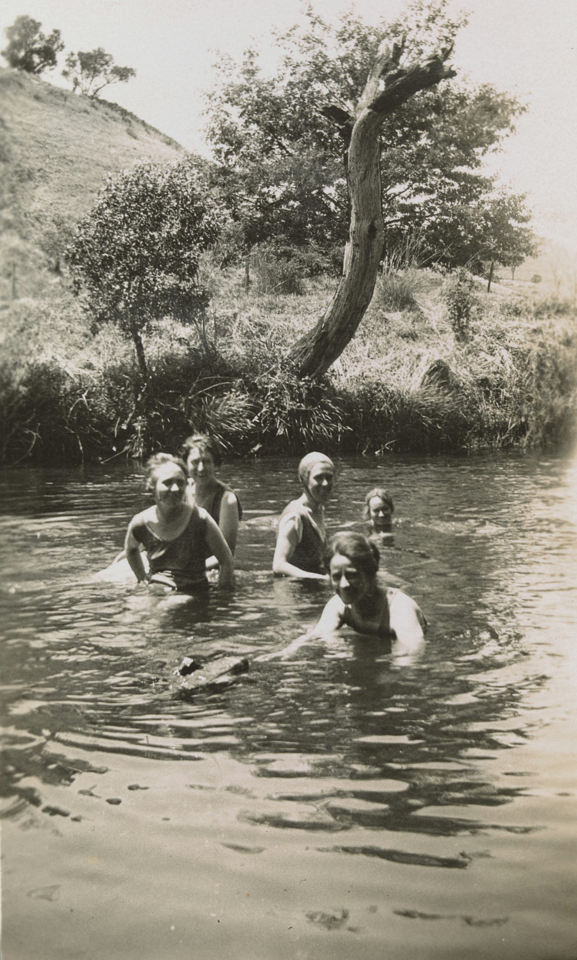 Women swimming
