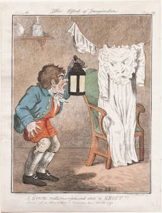 A gown turning into a ghost