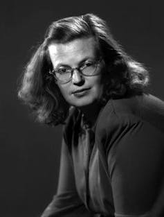 Black and white photo of Shirley Jackson